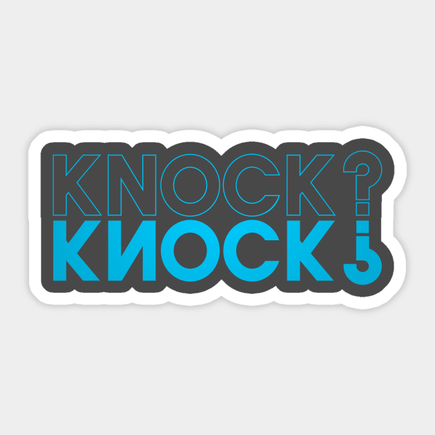 Knock Knock Sticker by Kufic Studio